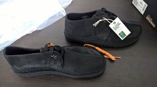 Clarkes Desert Trek UK 8 42 black Suede boot shoe NEW originals boots ankle casu