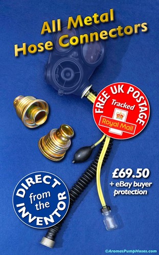 Gas mask hose - with, pump
