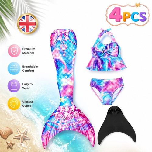 Kids mermaid tail swimsuit - kids,