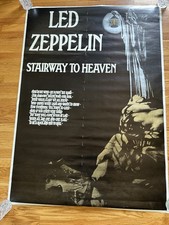 Vintage Rare Led Zepplin Stairway to Heaven Poster 55”x 35”  Made In England