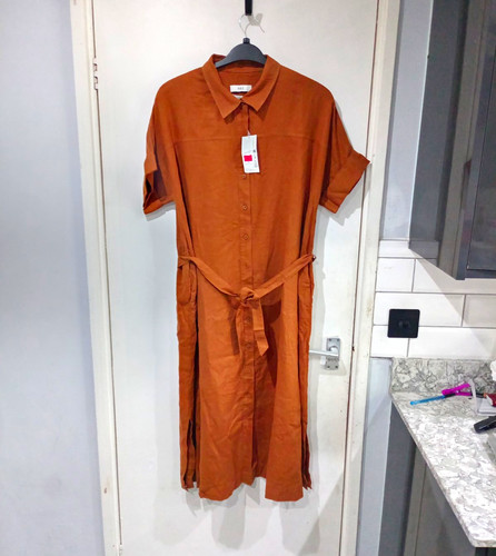 Women brown linen - m&s,