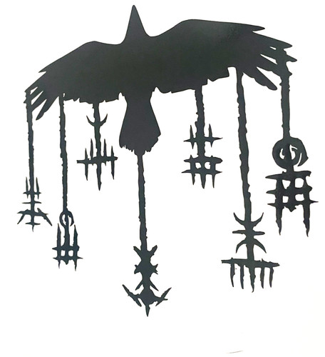 Crow raven decal - 1x,
