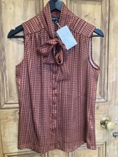 Agnes b blouse with neck ties