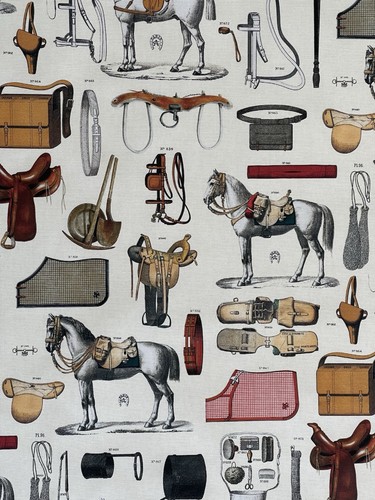 Equestrian cotton printed - equestrian,