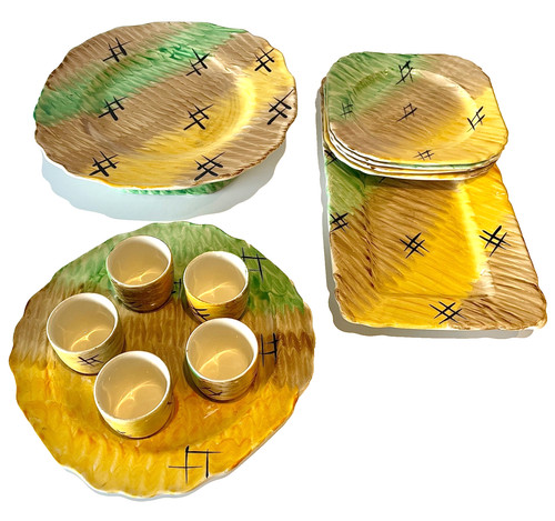 Myott art deco 12pc breakfast - deco,