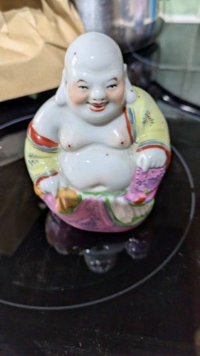 Vintage happy laughing buddha - happy,