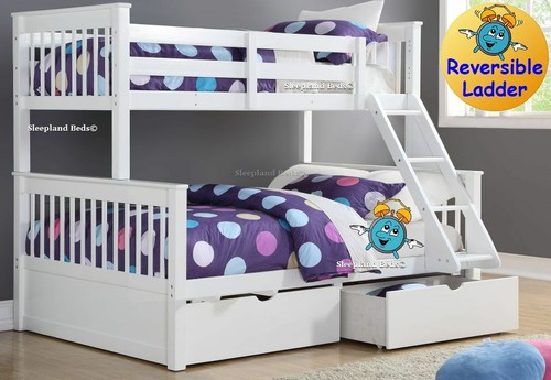 Wooden triple sleeper bunk bed - wooden,