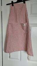 COTTON STRIPED APRON PINNY WITH POCKETS UNISEX NEW