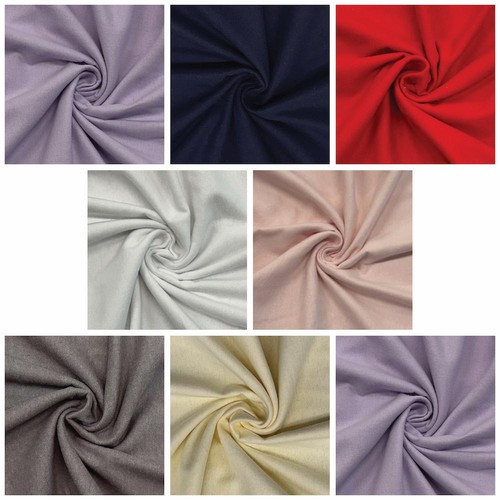 Plain brushed cotton flannel - cotton,