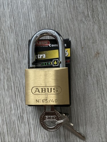 Brass abus padlock with - abus,