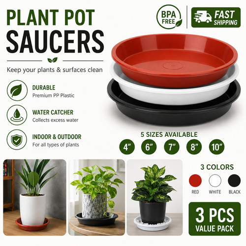 Plant pot saucers round - saucers,
