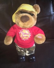 Vintage Rapper Bear Musical Soft Toy Eminem Hip Hop
