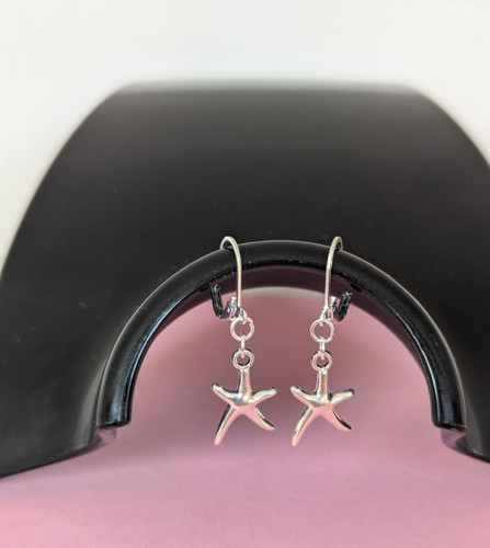 Sea starfish silver - silver, plated