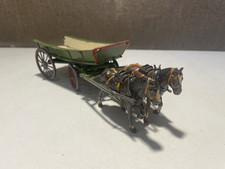 Vintage Britains 5-F Diecast Horse Drawn Farm Wagon
