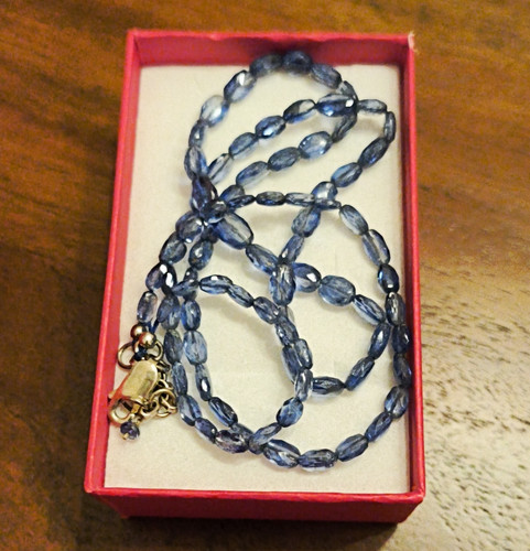 Pure natural kyanite - natural, oval