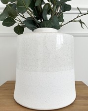 Large White Vase With Pale