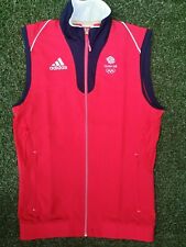 BNWOT ~ London Olympics 2012 Adidas GB Team Issue Red Gilet Jacket ~ 36" Chest
