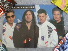 STIFF LITTLE FINGERS ORIGINAL FLAGS AND EMBLEMS POSTER BOOKLET 60 CM X 45 CM