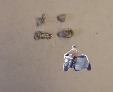 P&D Marsh N Gauge N Scale E106 motorcycle/sidecar/rider kit requires painting