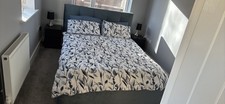Black framed king size - , bed
