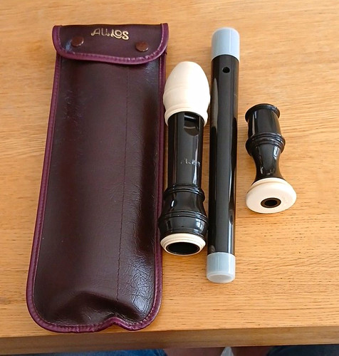 Aulos plastic recorder key - aulos, in