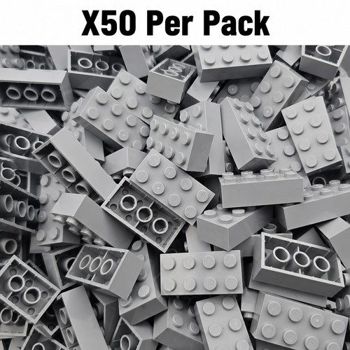 Genuine lego light grey 2x4 - light,