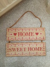Home Sweet Home Wooden Hanging Decoration / Plaques