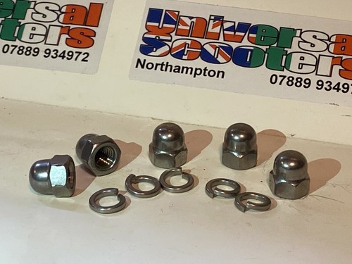 Vespa wheel dome nut kit - wheel, kit,