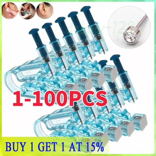 100x sterile ear piercing - sterile, gun