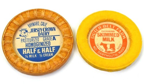 1950 set milk bottle - 1950's,