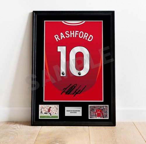 Marcus rashford signed photo - marcus,
