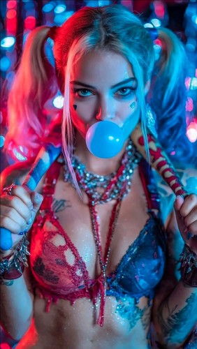 Harley quinn glossy poster - harley,