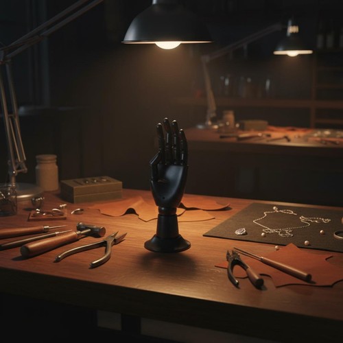 Wooden hand mannequin - wooden,