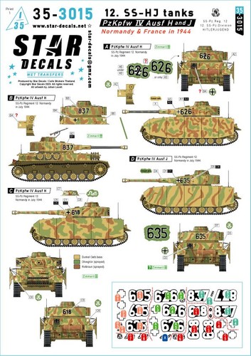 Star decals 3015 pzkpfw - 35-3015,