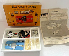 Vintage 1960s Revell Cooper Cobra Slot Car Kit - 1/32 Scale Boxed - Instructions