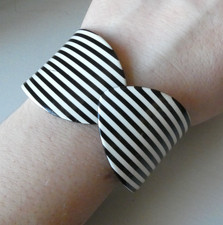 Striped Bangle Vintage Plastic