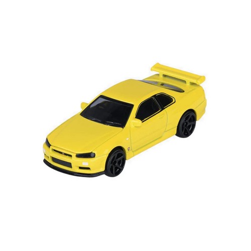 Nissan skyline r34 yellow - nissan,