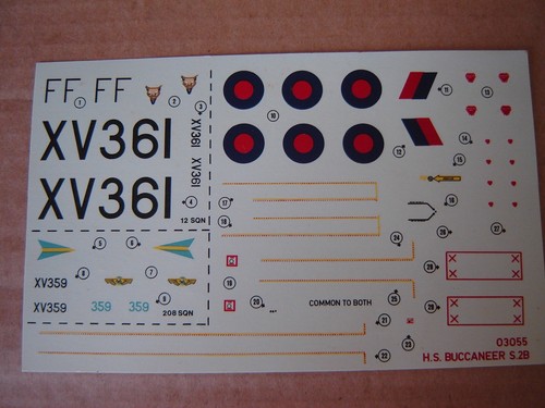 Vintage airfix decals for - 1/72,