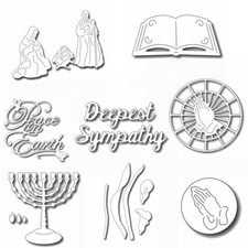 Easter Pray Peace on Earth Metal Cutting Dies Scrapbooking Embossing Cardmaking