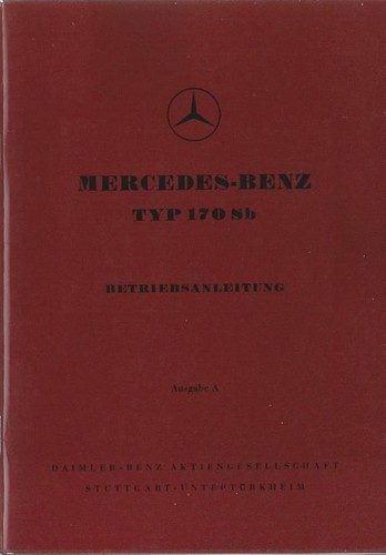 Mercedes type 170 owners - 170,