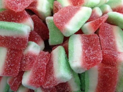 Watermelon slices sweets - watermelon, fizzy