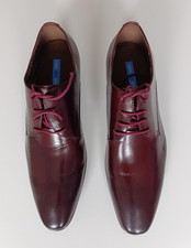 One Six 5ive Men's Brogue Leather Shoes Burgundi UK Size 8