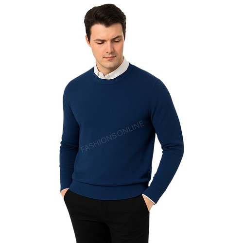 Mens jumper plain sweater - jumper,