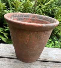 Terracotta Pot Vintage Hand Thrown Large 10”x8.5”