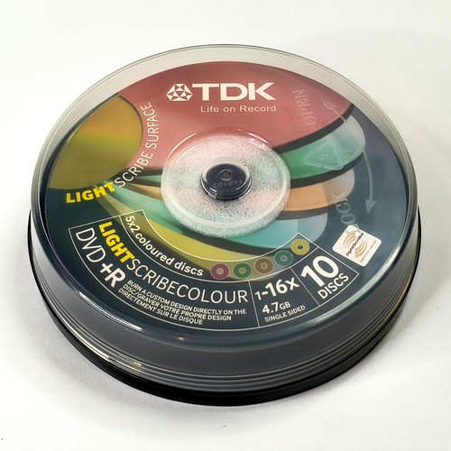 Tdk lightscribe colour - tdk, dvd+r