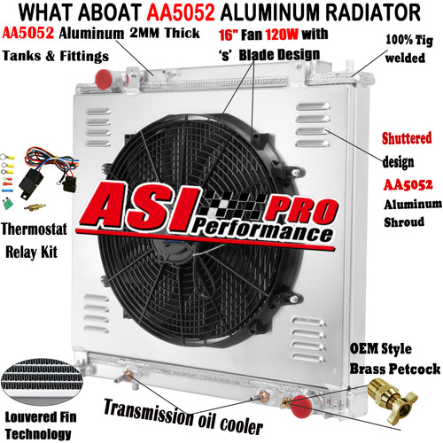3row radiator shroud fan - 3row,