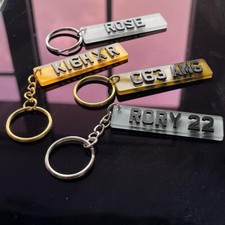 Custom Keyring  - Car Number