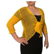 Womens Open Front Tie Up Shrug