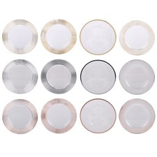 2x Clear Charger Plates