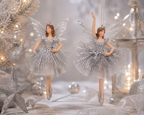 Gisela graham silver fairy - silver,